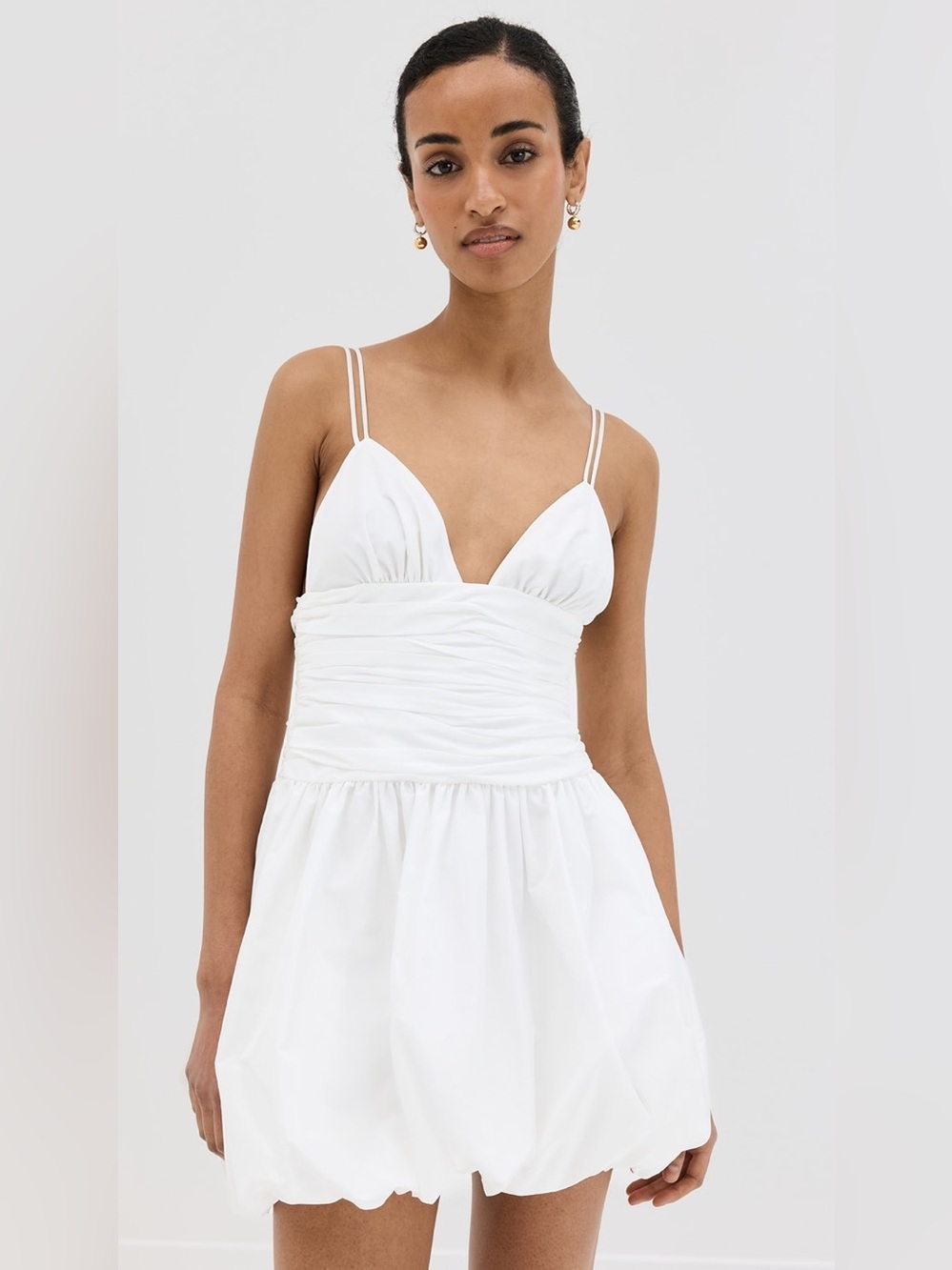NWT Staud Loren Dress in White